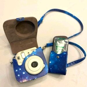 Fujifilm instax mini 8 camera, case, pack of film